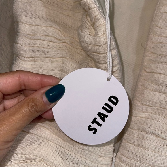 STAUD | NWT! Hightide strapless asymmetric maxi dress - Picture 8 of 8